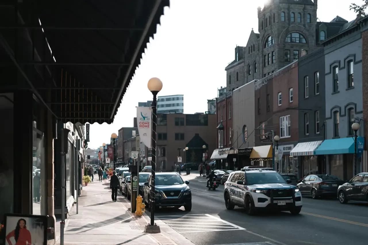 Rooftops and skyline of Kingston, Ontario — the area RooFix serves