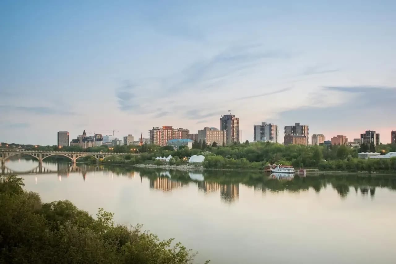 Rooftops and skyline of Regina, Saskatchewan — the area RooFix serves