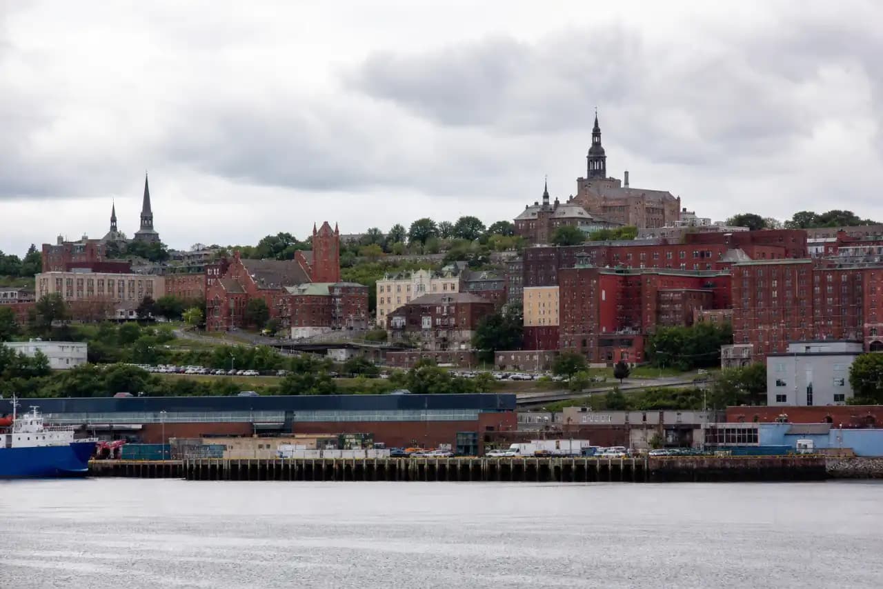 Rooftops and skyline of Saint John, New Brunswick — the area RooFix serves