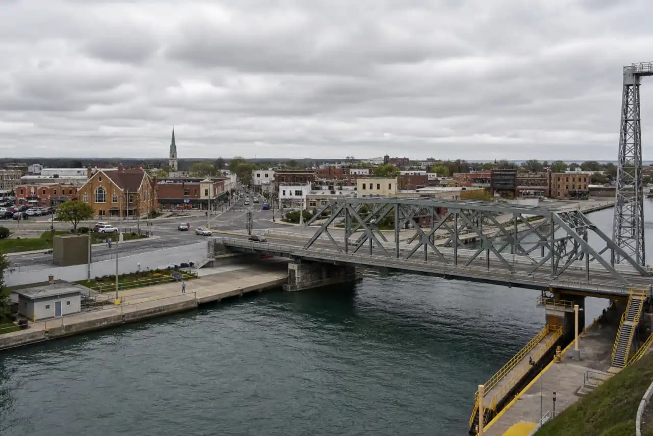 Rooftops and skyline of St. Catharines, Ontario — the area RooFix serves