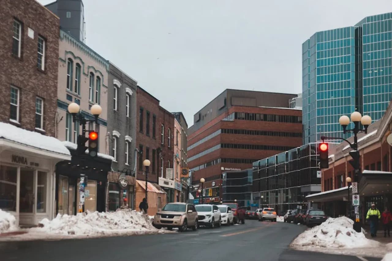 Rooftops and skyline of Sudbury, Ontario — the area RooFix serves